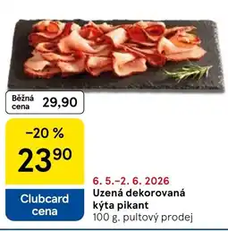 Tesco Uzená dekorovaná kýta pikant nabídka