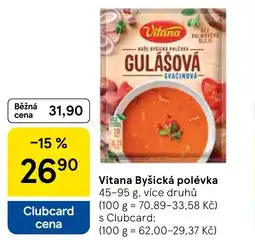 Tesco Vitana Byšická polévka nabídka