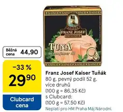 Tesco Franz Josef Kaiser Tuňák nabídka