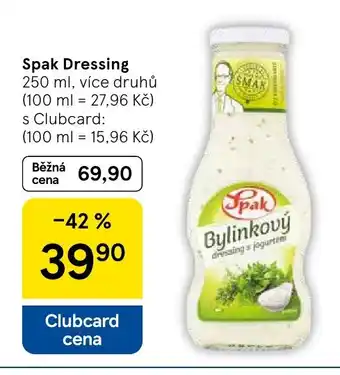 Tesco Spak Dressing nabídka