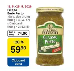 Tesco Filippo Berio Pesto nabídka