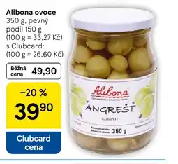 Tesco Alibona ovoce nabídka