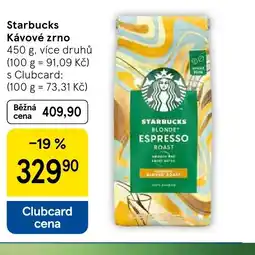 Tesco Starbucks Kávové zrno nabídka