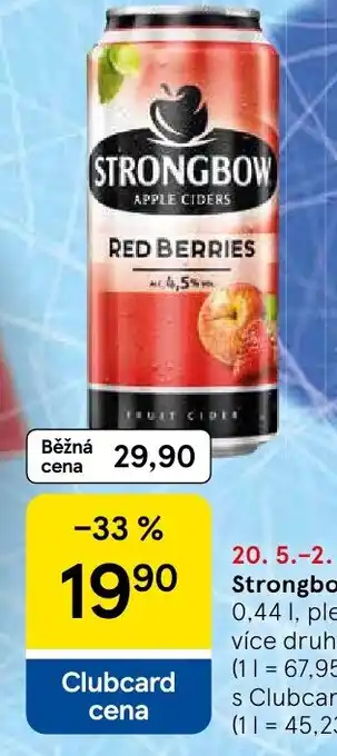 Tesco Strongbow nabídka