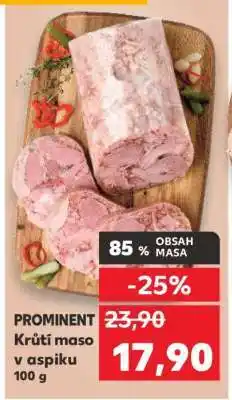 Kaufland PROMINENT Krůtí maso v aspiku 100 g nabídka