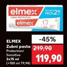 Kaufland ELMEX Zubní pasta Protection/Sensitive 2x75 ml nabídka