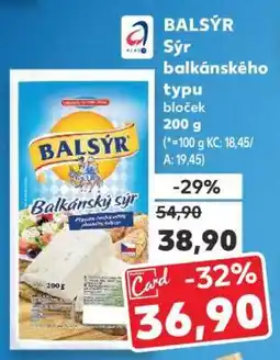 Kaufland BALSÝR Sýr balkánského typu bloček 200 g nabídka