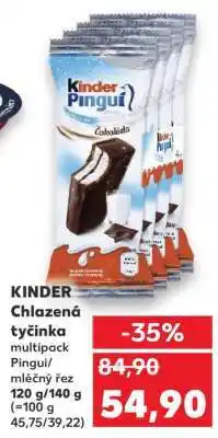 Kaufland KINDER Chlazená tyčinka multipack Pingui/mléčný řez nabídka
