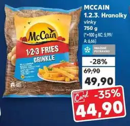 Kaufland MCCAIN 1.2.3. Hranolky vlnky nabídka