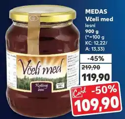 Kaufland MEDAS Včelí med lesní nabídka