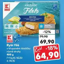 Kaufland Rybí filé v křupavém těstíčku nabídka