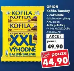 Kaufland Orion Kofila/Banány v čokoládě nabídka