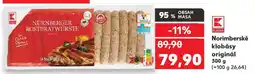 Kaufland Norimberské klobásy originál 300 g nabídka