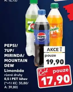 Kaufland PEPSI/7UP/ MIRINDA/ MOUNTAIN DEW nabídka