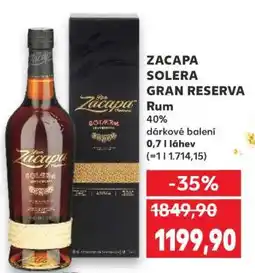 Kaufland Zacapa Solera Gran Reserva nabídka