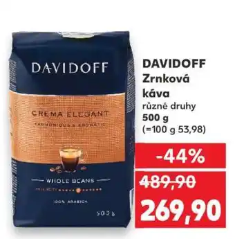Kaufland Davidoff zrnková káva nabídka