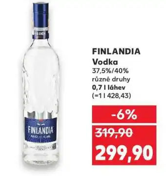 Kaufland Finlandia Vodka nabídka