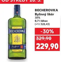 Kaufland BECHEROVKA Bylinný likér nabídka