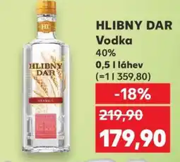Kaufland HLIBNY DAR Vodka nabídka