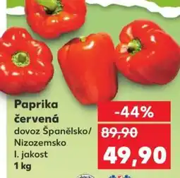 Kaufland Paprika červená nabídka