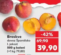 Kaufland Broskve nabídka