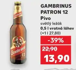 Kaufland Gambrinus Patron 12 nabídka