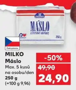 Kaufland Milko Máslo nabídka
