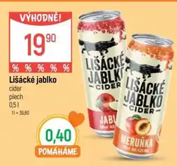 Globus LIŠÁCKÉ JABLKO Cider nabídka