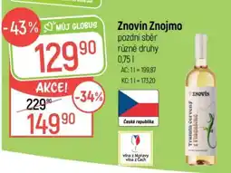 Globus Znovín Znojmo pozdní sběr různé druhy nabídka