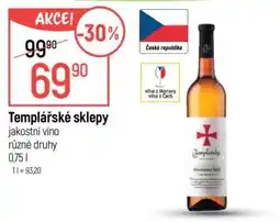 Globus Templářské sklepy nabídka