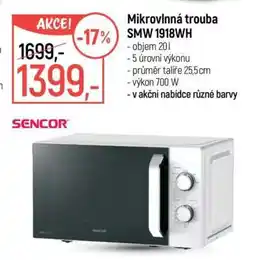 Globus MIKROVLNNÁ TROUBA SMW 1918WH nabídka