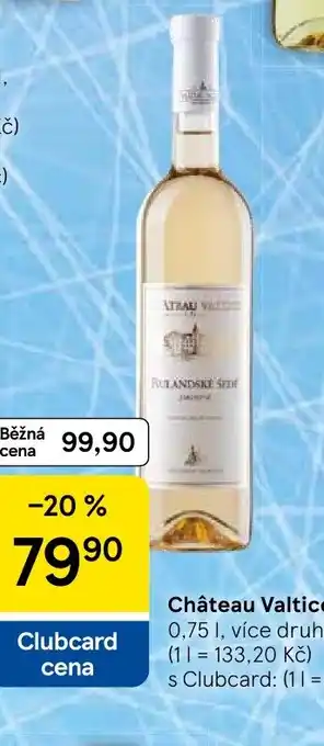 Tesco Château Valtice nabídka