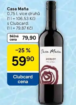 Tesco Casa Maña nabídka