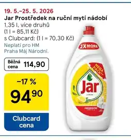 Tesco Jar Prostředek na ruční mytí nádobí nabídka