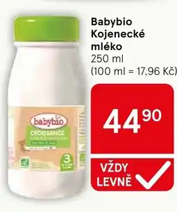 Tesco Babybio Kojenecké mléko nabídka