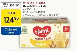 Tesco Hami Mlíčko s kaší nabídka