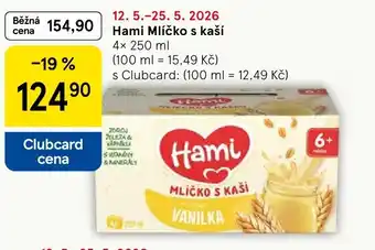 Tesco Hami Mlíčko s kaší nabídka