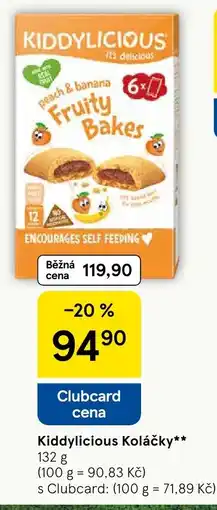 Tesco Kiddylicious Koláčky nabídka