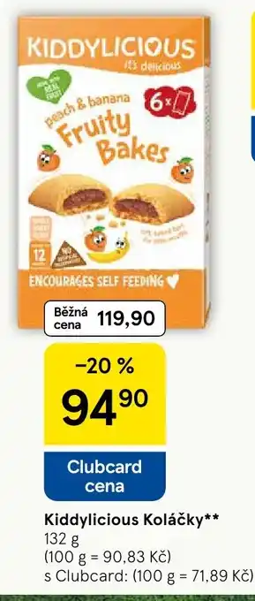 Tesco Kiddylicious Koláčky nabídka