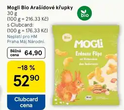 Tesco Mogli Bio Arašídové křupky nabídka
