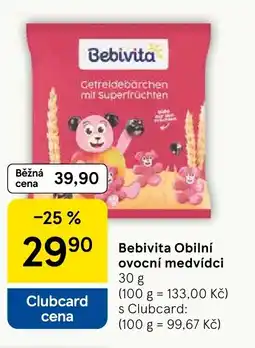 Tesco Bebivita Obilní ovocní medvídci nabídka