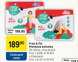Tesco Fred & Flo Plenkové kalhotky nabídka