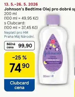 Tesco Johnson's Bedtime Olej pro dobré spaní nabídka