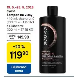 Tesco Syoss Sampon na vlasy nabídka