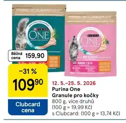 Tesco Purina One Granule pro kočky nabídka