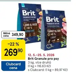 Tesco Brit Granule pro psy nabídka