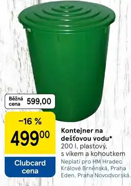 Tesco Kontejner na dešťovou vodu nabídka