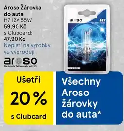 Tesco Aroso Žárovka do auta nabídka
