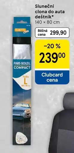 Tesco Sluneční clona do auta deštník nabídka
