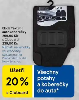 Tesco Eboli Textilní autokoberečky nabídka